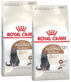 Сухой корм для кошек Royal Canin Ageing Sterilised 12+, для пожилых , 2 шт по 4 кг