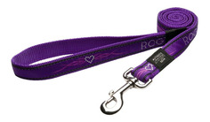 Поводок удлиненный для собак Rogz Fancy Dress L-20мм 1,8 м, Фиолетовый HLL03BJ