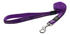 Поводок для собак Rogz Fancy Dress L-20мм, 1,4м, Фиолетовое сердце HL03BJ