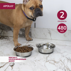 Набор мисок для животных APOLLO "Buffi" 480 мл 2 шт.