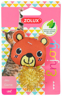 Игрушка для кошек ZOLUX очаровательный мишка, с кошачьей мятой, 7см