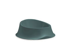 Миска для питомца Stefanplast Chic нескользящая, темно-зеленая, 350 мл