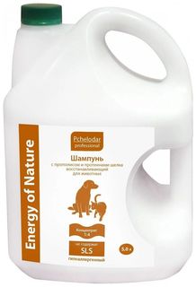 Шампунь для животных Pchelodar Energy of Nature концентрат 1:4, восстанавливающий, 5л Пчелодар