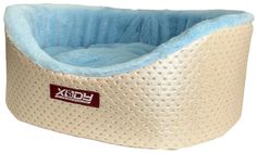 Лежак для собак и кошек Xody Премиум Жемчуг №2 49x38x16 см голубой