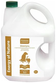 Шампунь для животных Pchelodar Energy of Nature концентрат 1:4, питательный, 5л Пчелодар
