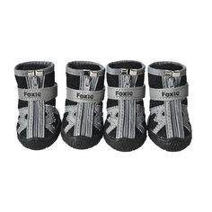 Ботинки для собак Foxie Electro, черные, XL, 5,3 х 4,8 см