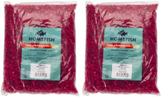 Грунт для аквариума Homefish красный, 3-5 мм, 1 кг, 2 шт