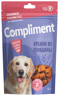 Лакомство для собак Compliment Кубики из говядины 140.3127 50 г