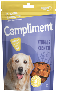 Лакомство для собак Compliment Утиные кубики 140.3244 50 г