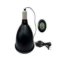 Защитный плафон для террариума Mobicent LST145 и термометр-гигрометр, черный, металл