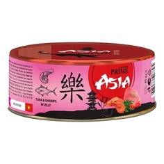 Влажный корм для кошек Prime Asia с тунцом и креветками в желе 85 г P.R.I.M.E.