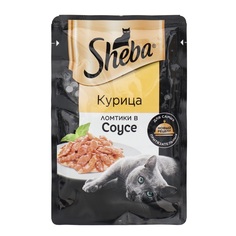 Влажный корм для кошек Sheba ломтики в соусе курица 28 шт по 75 г