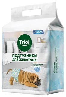 Подгузники для домашних животных Triol DP03 для собак M, 12 шт