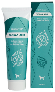 Зубная паста для собак и кошек GlobalVet ферментированная с мятой, 75 мл