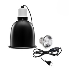 Светильник для террариума Mobicent LST145-25, ультрафиолетовый, греющий, черный, 25 Вт