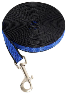 Поводок 5 м х 1,5 см, сине-чёрный Пижон
