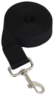 Поводок 2 м х 3 см, чёрный Пижон