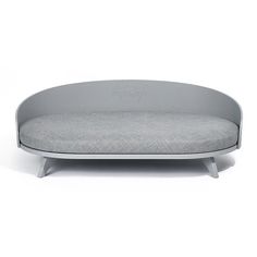 Лежанка-диван для домашних животных Котомото, серый, МДФ, текстиль48х80х20 см