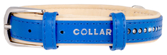 Ошейник для собак CoLLaR brilliance со стразами маленькими 30-39см синий 387612
