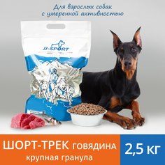 Сухой корм для собак JJ-SPORT Шорт-трек, крупная гранула, с говядиной, 2.5 кг