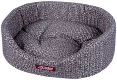 Лежак для собак и кошек Xody Премиум №3 флок 55x43x16 см серый