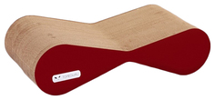 Когтеточка Тумяу Медиум, с картонным ободком, 54х14х22 см, бордовый