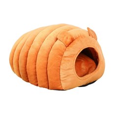 Домик-кокон для кошек оранжевый 38 х 47 см No Brand