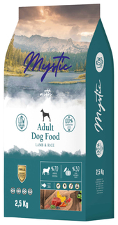 Сухой корм для собак Mystic Adult Dog Food, с ягненком и рисом, 15 кг