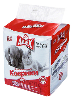 Подстилки для животных Dr.ALEX, впитывающие, 60х60 см