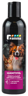 Шампунь для собак и кошек универсальный с экстрактом алоэ вера Gamma, 250 мл