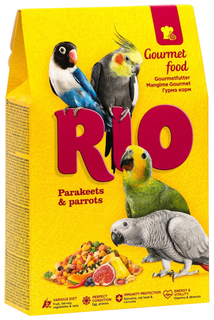 Корм для средних и крупных попугаев RIO Гурмэ, 250 г