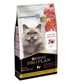 Сухой корм для кошек Purina Pro Plan для стерилизованных и кастрированных, курица, 1,4 кг
