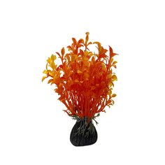 Декорация для аквариума Mobicent Людвигия оранжевая, пластик, высота 10,5 см