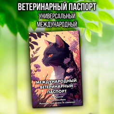 Ветеринарный паспорт для кошек и собак Аурасо, международный, модель PSP-VTR-0004-VAR