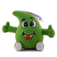 Игрушка для собак Duvo+ Веселая капля, зелёная, латекс, 9 см