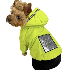 Комбинезон для собак зимний, размер XL, унисекс, зеленый, длина спины 29 см No Brand