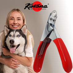 Когтерез для животных KATANA, красный, размер S, длина 120 мм
