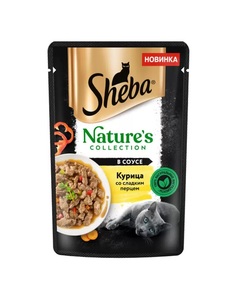 Влажный корм для кошек Sheba Natures Collection с курицей и паприкой, 28шт по 75г