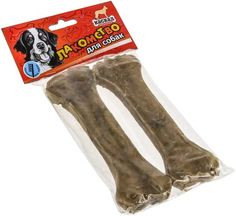 Лакомство для собак Каскад кость из жил 20 см, 2 шт по 170 г
