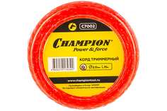 Леска для триммера витая квадрат 2 мм Champion Twisted Square C7002 15 м