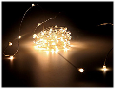 Световая гирлянда новогодняя Snowhouse Роса Ldms120-сww 12 м белый теплый