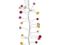Световая гирлянда новогодняя Kaemingk Цветные бусинки 482721 1,5 м белый теплый
