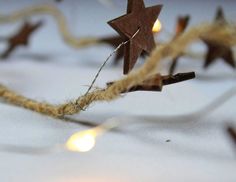 Световая гирлянда новогодняя Peha magic Звездочки и джут Pt-18106 1,8 м белый теплый