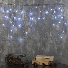 Luazon Lighting Гирлянда «Бахрома» 1.8x0.5 м белое, 8 режимов, 220 В