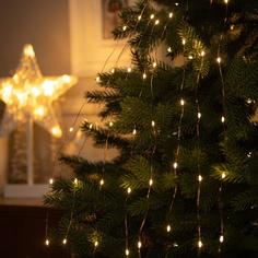 Световая гирлянда новогодняя Luazon lighting Конский хвост 5206122 2 м белый теплый