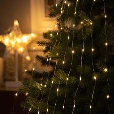 Световая гирлянда новогодняя Luazon lighting Конский хвост 5206130 1,5 м белый теплый