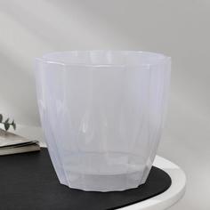 Цветочное кашпо Plast-Avenue со вставкой флюте Р00012791 1,9 л прозрачный 1 шт.