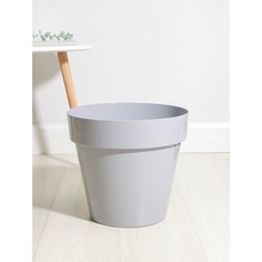 Цветочное кашпо Plast-Avenue со вставкой порто Р00012791 15 л серый 1 шт.