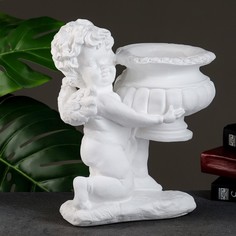 Цветочное кашпо Хорошие сувениры Ангел на колене Р00013442 0,6 л белый 1 шт.