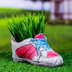 Цветочный горшок Take It Easy Кроссовок Р00019392 0,5 л красный белый 1 шт.